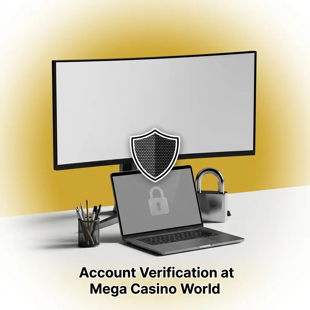 Mega Casino World account verification KYC process with ID upload steps completing within 24 to 48 hours