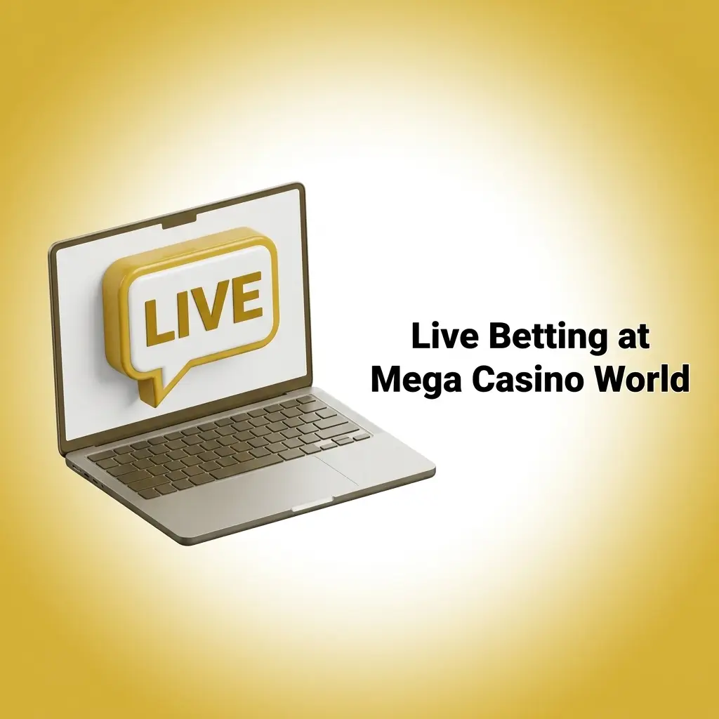 Live betting interface at Mega Casino World showing real-time odds for cricket, football, tennis, basketball and volleyball