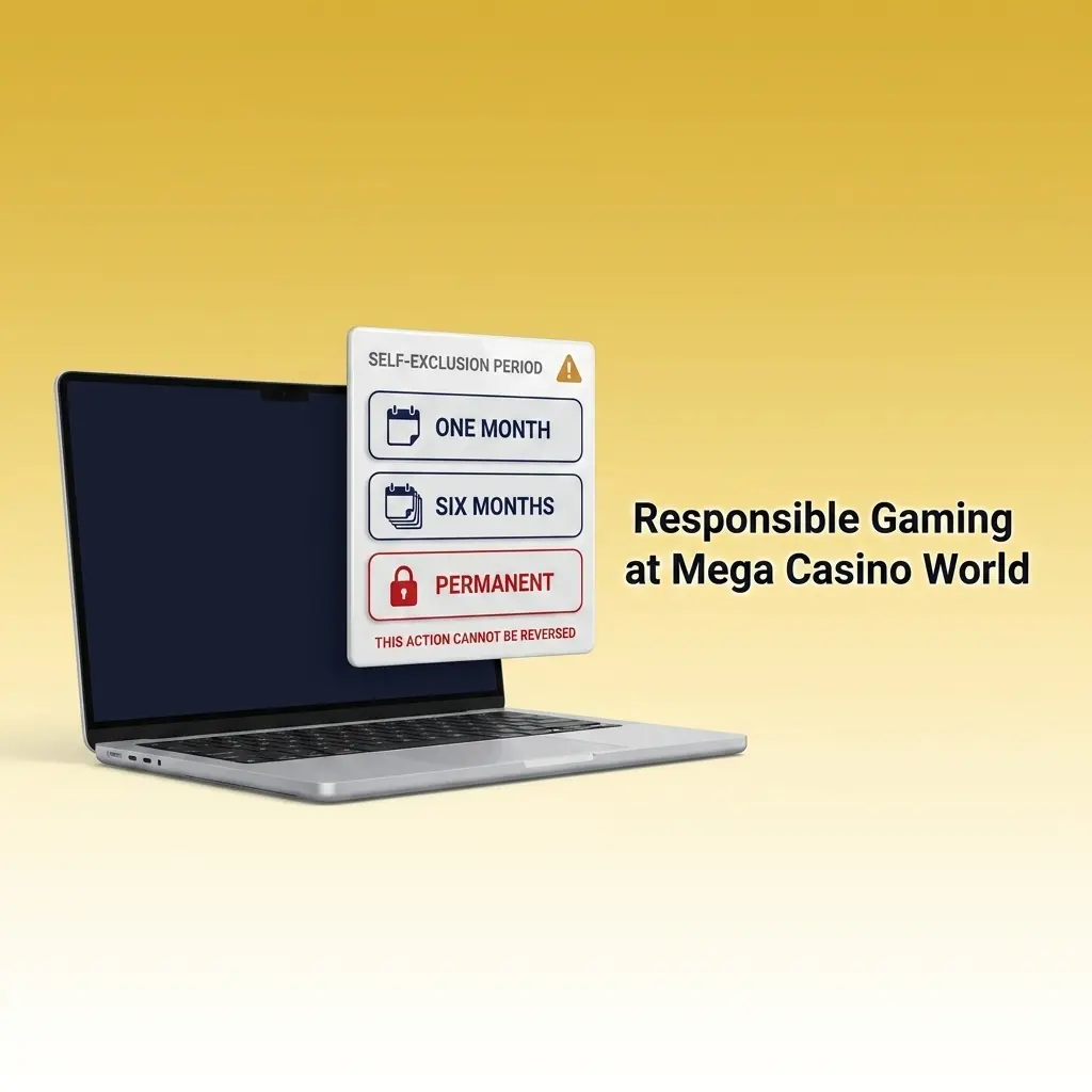 Mega Casino World responsible gaming tools including deposit limits, self-exclusion, and session controls for Bangladesh players