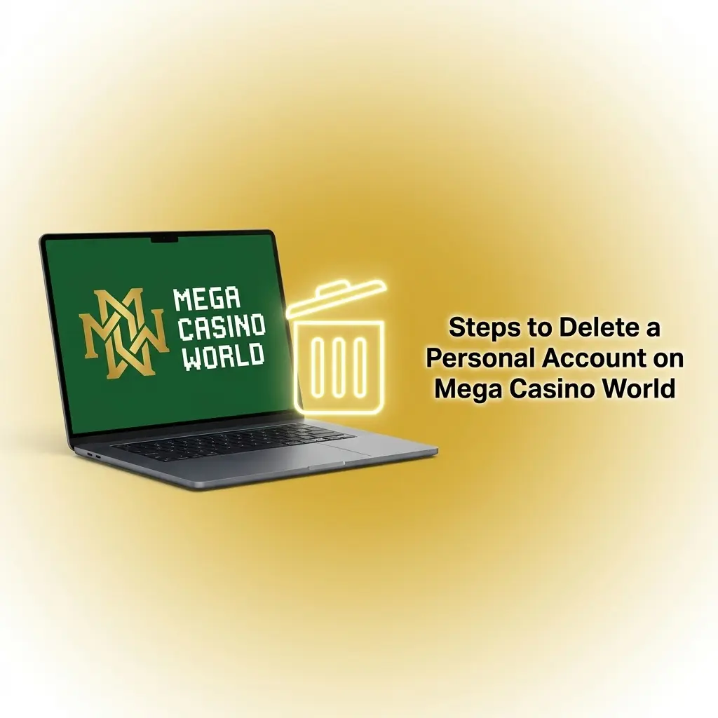 Steps to delete a personal account on Mega Casino World including settings, withdrawal, and contacting support