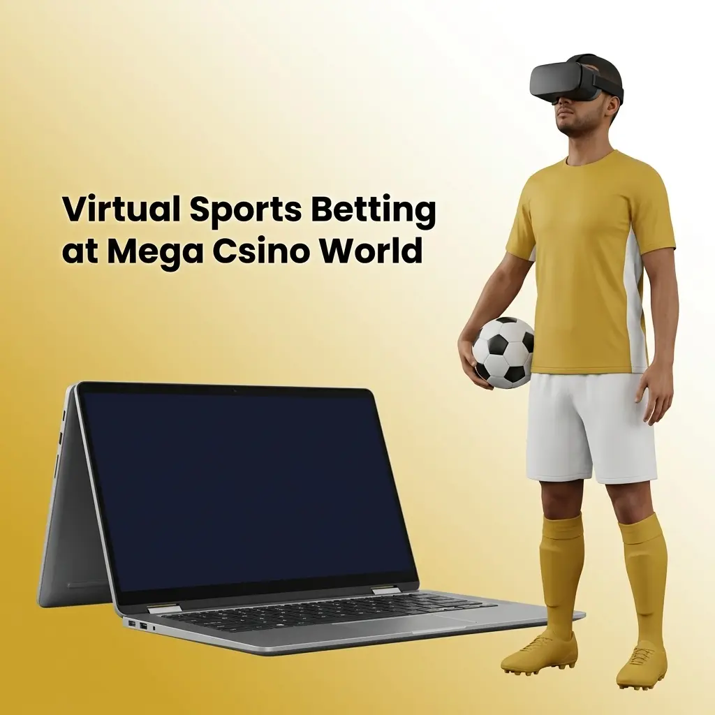 Virtual sports betting options at Mega Casino World including football, cricket, basketball and horse racing for Bangladesh players